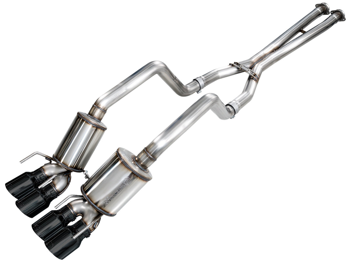 AWE Tuning C6 Chevrolet Corvette Z06/ZR1 Track Edition Axle-back Exhaust w/ Diamond Black Tips - 3020-43606 for 2006-2013 Che