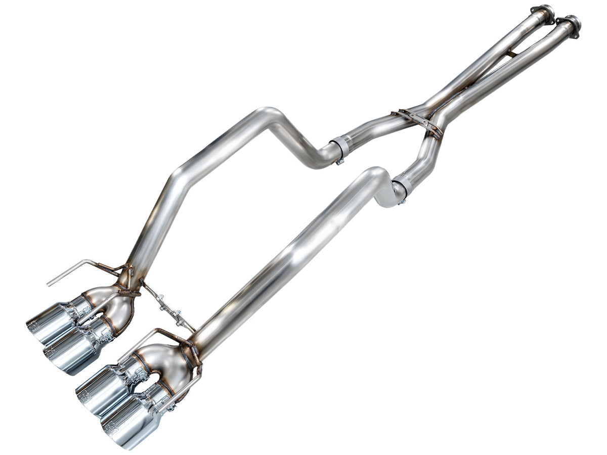 AWE Tuning C6 Chevrolet Corvette Z06/ZR1 Touring Edition Axle-back Exhaust w/ Diamond Black Tips - 3015-43606 for 2006-2013 C