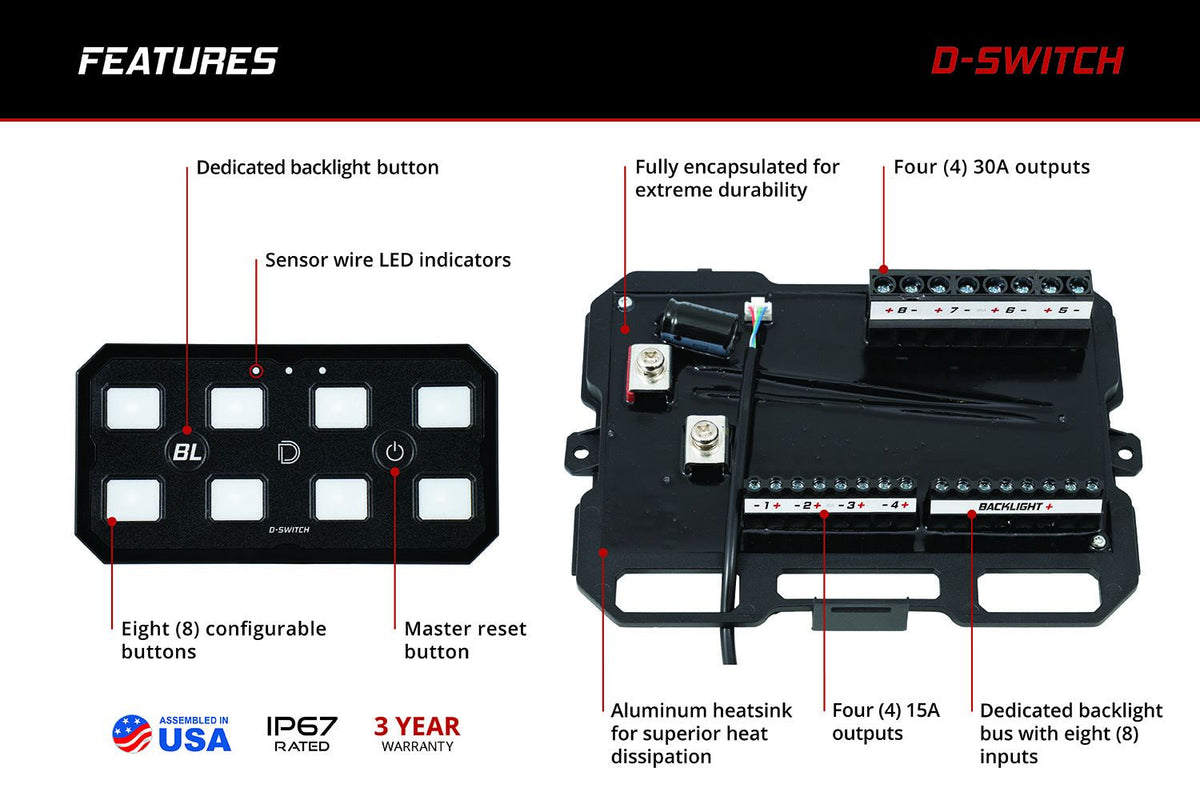 Diode Dynamic D-Switch 8 Button Controller Kit - DD8373