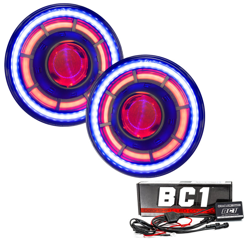 Oracle Oculus 7in ColorSHIFT Bi-LED Projector Headlights for Jeep Wrangler JK SEE WARRANTY - 5876-335