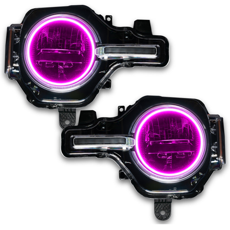Oracle 2021 Ford Bronco Base Headlight LED Halo Kit - ColorSHIFT - w/o Controller SEE WARRANTY - 1470-334