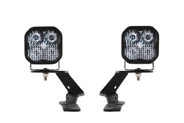 Diode Dynamics 19-21 Ford Ranger Pro SS3 LED Ditch Light Kit - White Combo - DD6585 for 2019-2023 Ford Ranger - front view