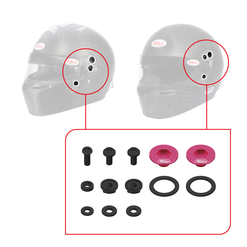 Bell SV (SE07/SE077/SE06) Pivot Kit - Red - 2020073