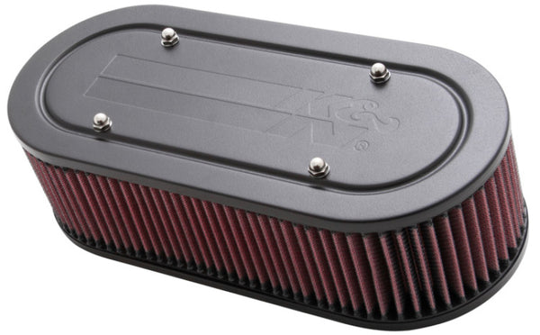 K&N Custom Oval Racing Assembly Red 11.96in Inside Length / 5.22in Inside Width / 3.25in Filter H - 56-1770-2 by K&N Engineer