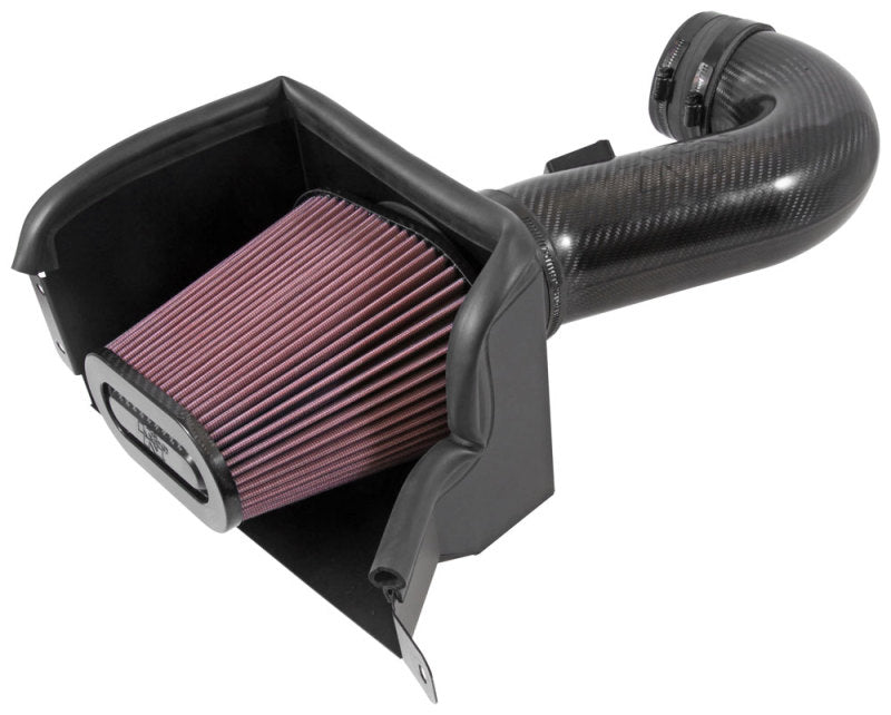 K&N 15-16 Chevrolet Corvette Z06 6.2L V8 Performance Intake Kit - 57-3090 for 2014-2019 Chevrolet Corvette - front view