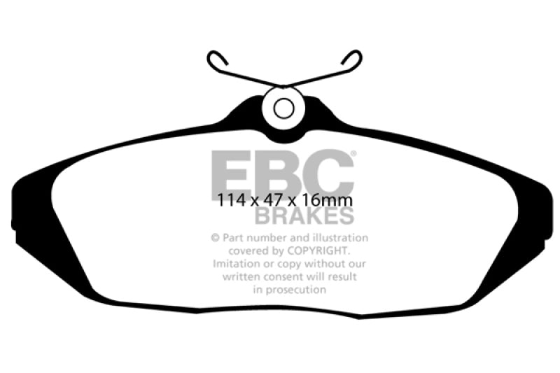EBC 01-02 Dodge Viper 8.0 Bluestuff Rear Brake Pads - DP51164NDX