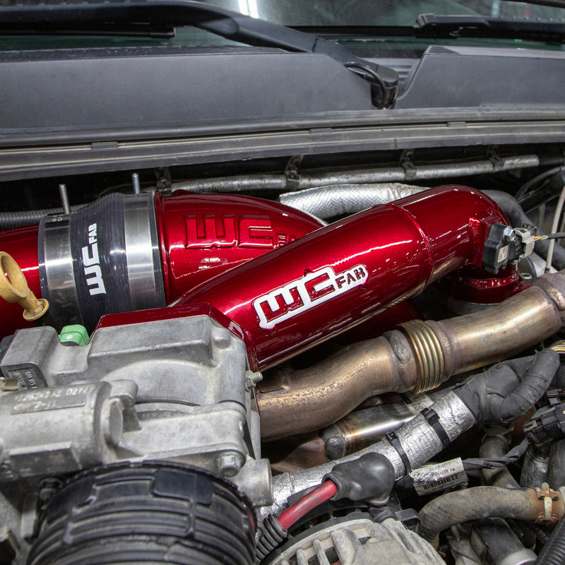 Wehrli 11-16 GM Duramax LML Passenger 3in Upper Crossover Intercooler Pipe - Deore Gold - WCF100328-DG