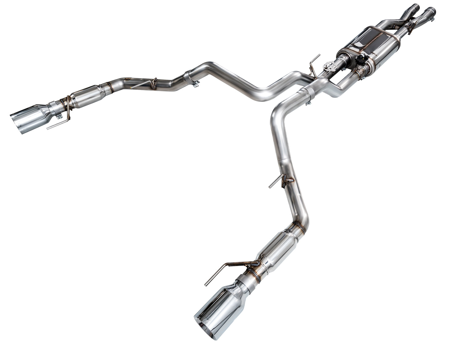 AWE Gen 3 Raptor SwitchPath Exhaust  - Chrome Silver Tips - 3025-32356