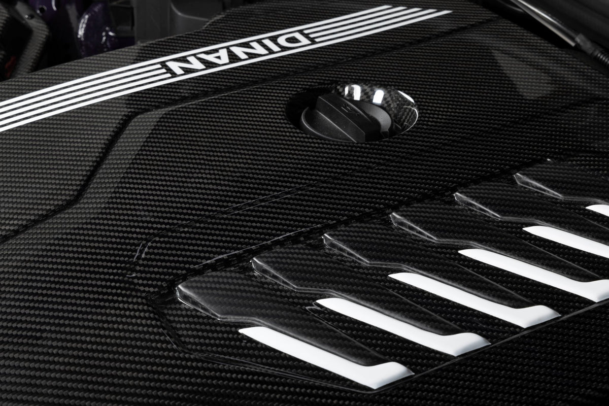 Dinan - Gloss Carbon Fiber Engine Cover - 2020-2026 BMW B58D - D590-0003