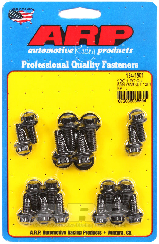 ARP SB Chevy 1-pc Oil Pan Gasket 12pt Bolt Kit - 134-1801