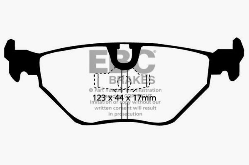 EBC 98-02 BMW Z3 3.2 (M-Coupe) Greenstuff Rear Brake Pads - DP2690