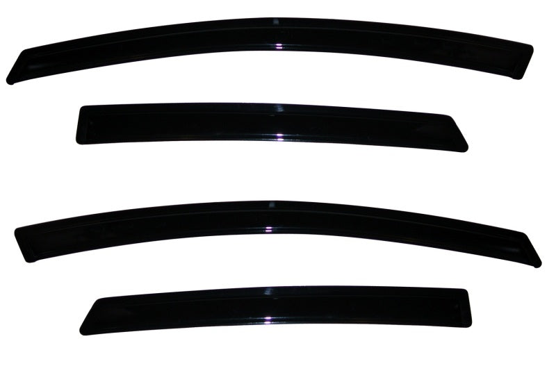 AVS 09-18 Ford Fiesta (Sedan &amp; Hatch) Ventvisor Outside Mount Window Deflectors 4pc - Smoke - 94547