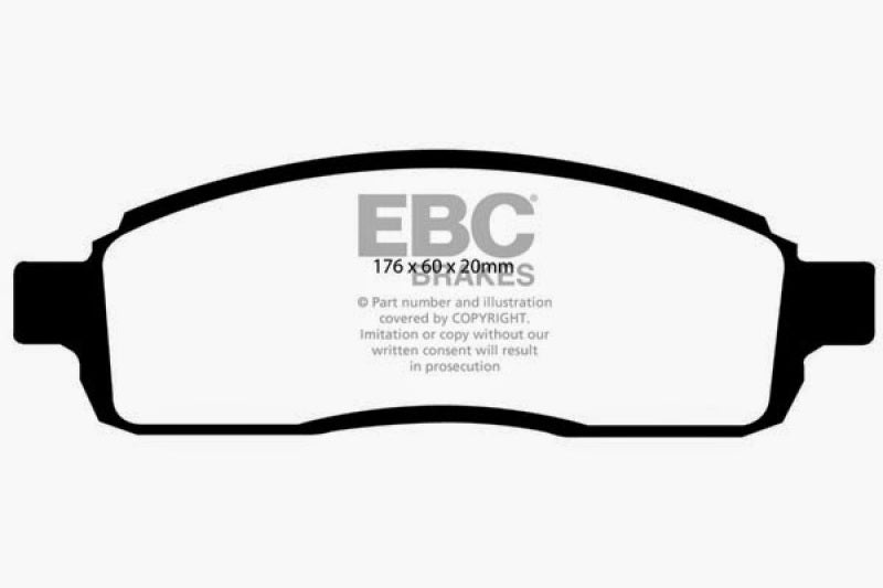 EBC 04 Ford F150 4.2 (2WD) 6 Lug Greenstuff Front Brake Pads - DP61696/2
