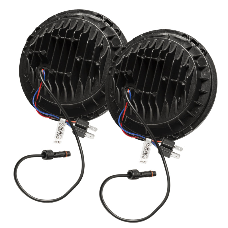 Oracle 7in High Powered LED Headlights - Black Bezel - Dynamic - Dynamic SEE WARRANTY - 5769-332
