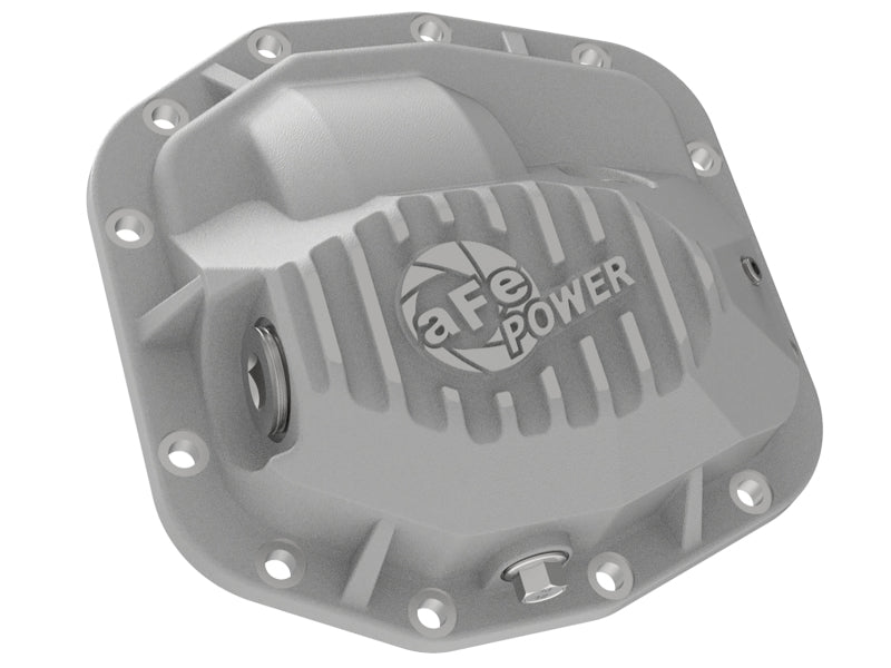aFe Street Series Front Differential Cover Raw 2018+ Jeep Wrangler (JL) V6 3.6L (Dana M186) - 46-71010A