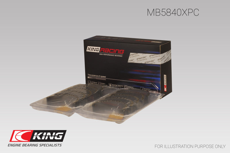 King Chrysler 300 Srt8 (Size 0.25) Main Bearing Set - MB5840XPC0.25