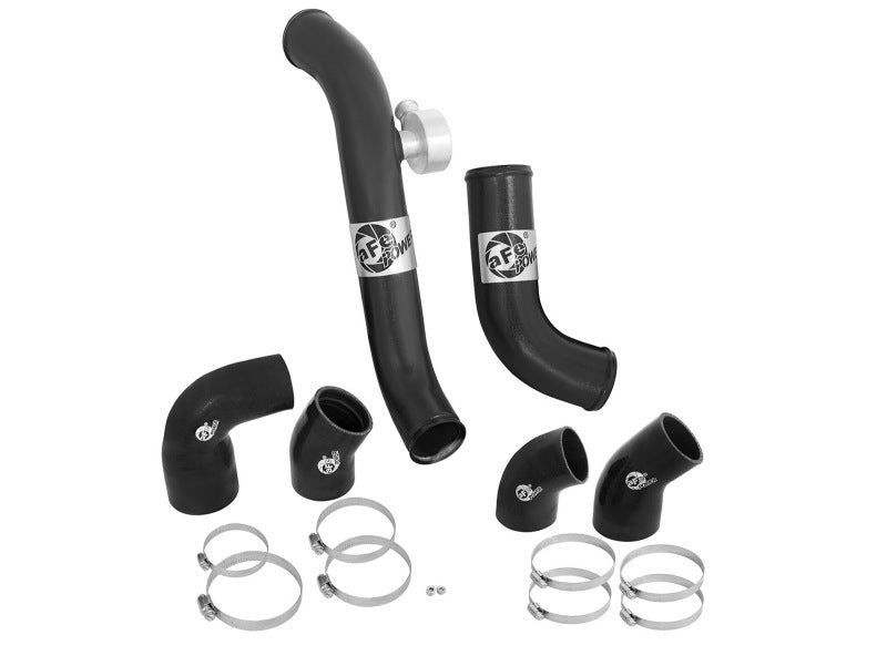 aFe BladeRunner Intercooler Tubes Black Hot/Cold Side for 15-16 Ford Mustang EcoBoost I4-2.3L (t) - 46-20254-B