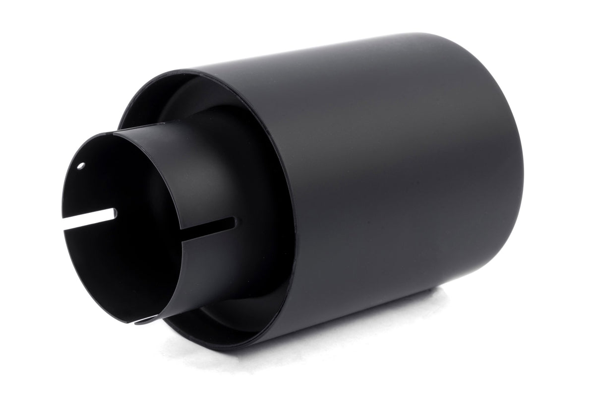 Dinan - Double-Walled 4" Clamp-On Exhaust Tip (Black Ceramic) - D663-0556-BOX