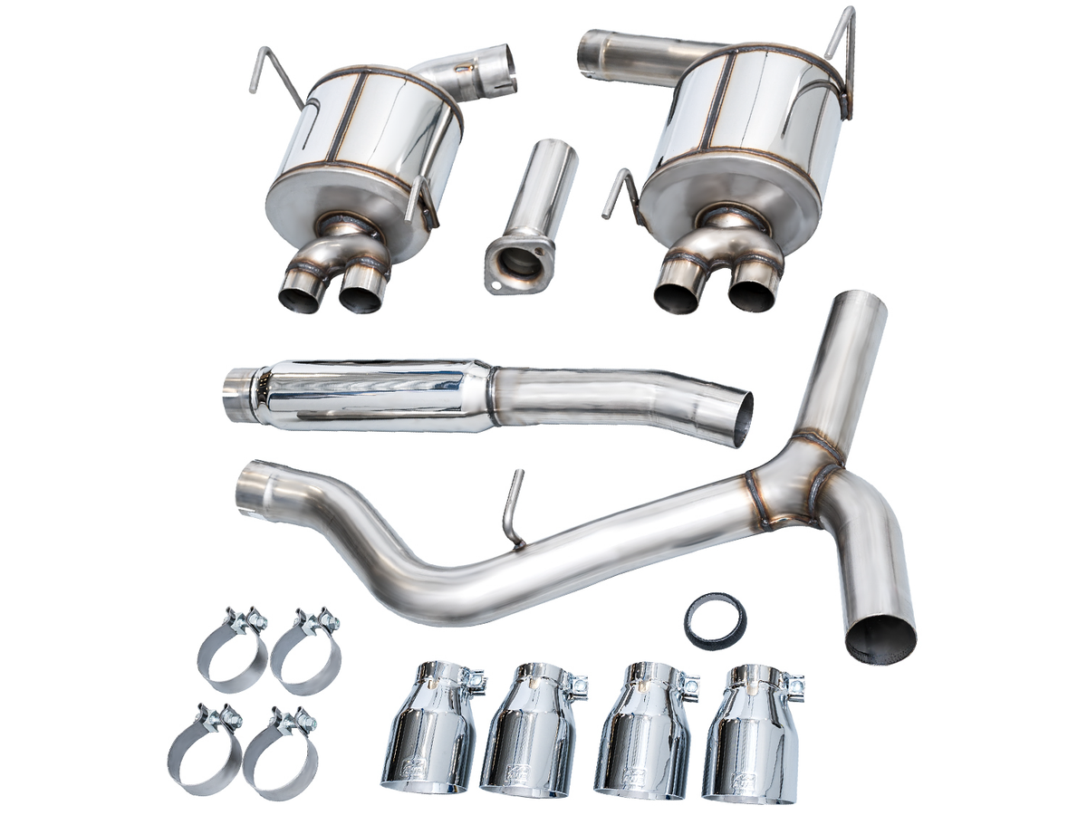 AWE Tuning 2022+ VB Subaru WRX Touring Edition Exhaust - Chrome Silver Tips - 3015-42979