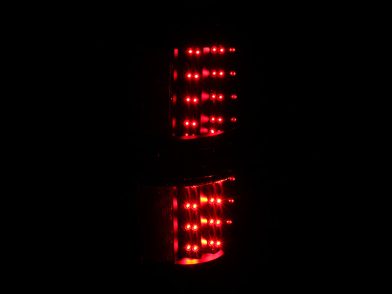 ANZO 2009-2014 Ford F-150 LED Taillights Black - 311145