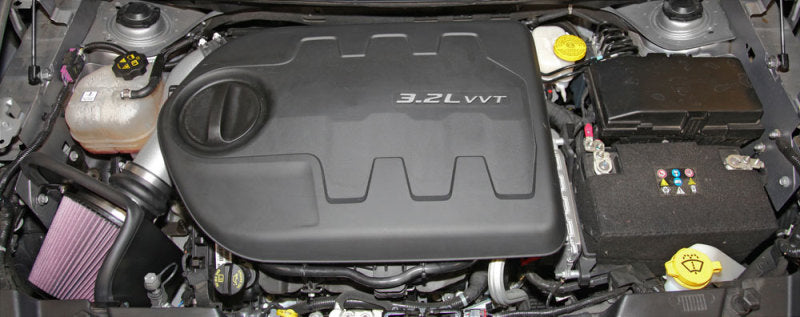 K&N 14-15 Jeep Cherokee 3.2L V6 High Flow Performance Intake Kit - 77-1569KS for 2014-2018 Jeep Cherokee - alternate view