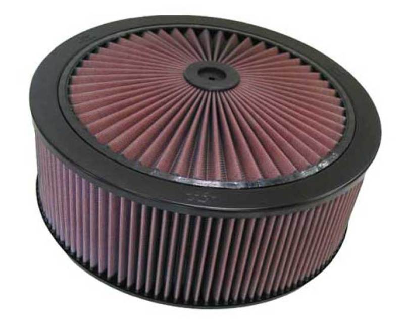 K&N X-Stream Top Assembly 5.125in Neck Flange / 14in D / 6.62in H w/Vent - 66-3030 by K&N Engineering - front view