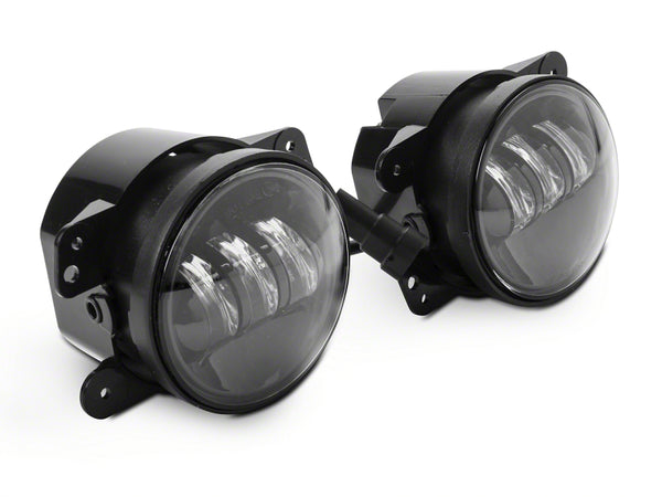 Raxiom 07-18 Jeep Wrangler JK Axial Series LED Fog Lights - J108041 for 2007-2018 Jeep Wrangler - front view