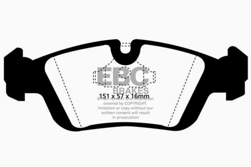EBC 96-98 BMW Z3 1.9 Redstuff Front Brake Pads - DP3914C