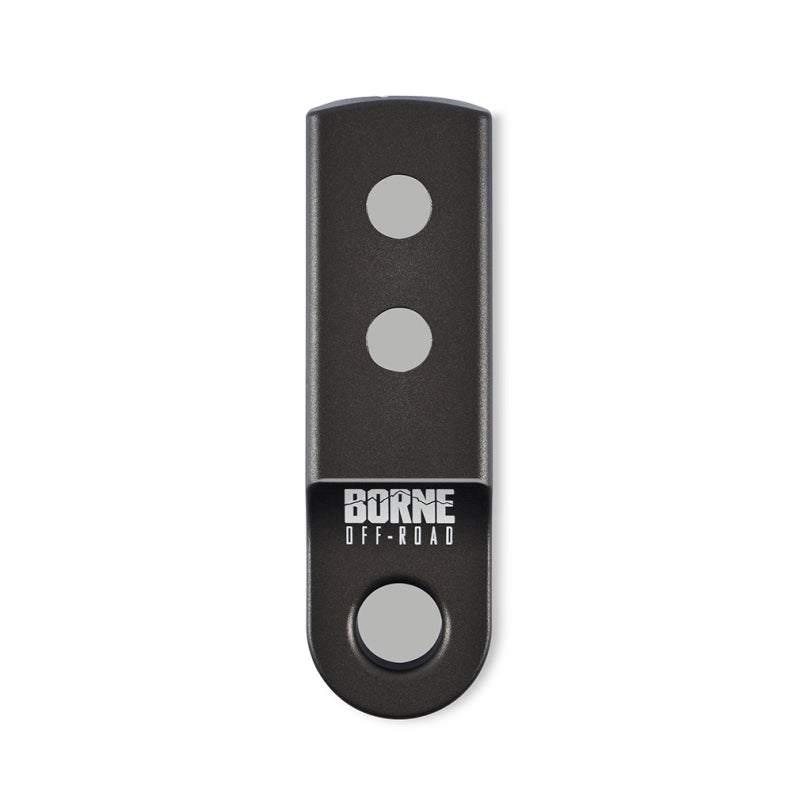 Borne Off-Road CNC Hitch Receiver Shackle 2in Hard Anodized - BNHR-2-HA by Borne Off-Road - angle view