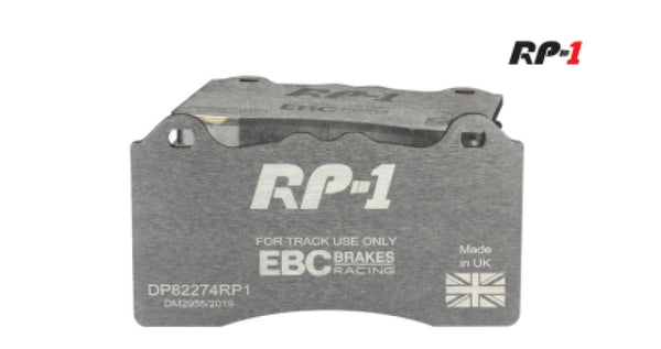 EBC Racing 2019+ BMW Z4 G29 / 2020+ Toyota GR Supra (w/13in Rear Rotors) RP-1 Race Rear Brake Pads - DP82405RP1 for 2020-2025