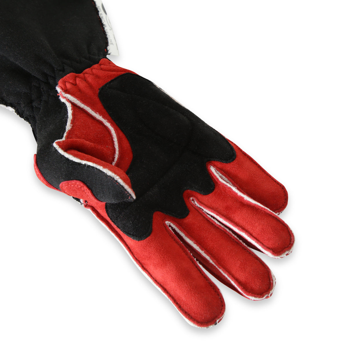 RaceQuip SFI-5 Red/Black Large Outseam Angle Cut Glove
