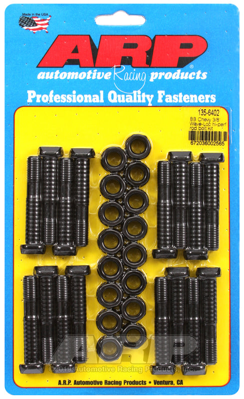 ARP BB Chevy 3/8in Wave-Loc High Performance Rod Bolt Kit - 135-6402