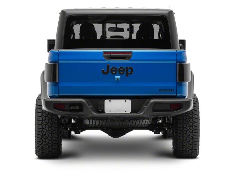 Raxiom 20-26 Jeep Gladiator JT Low Profile LED Tail Lights- Black Housing- Smoked Lens - JG27784 - close-up view 11