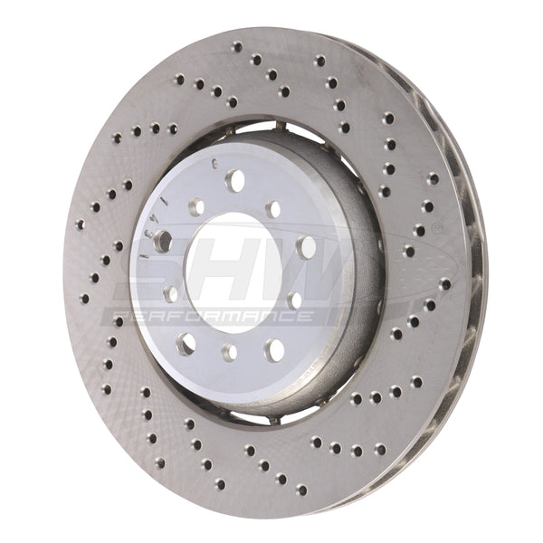 SHW 01-06 BMW M3 3.2L Right Front Drilled Lightweight Brake Rotor (European Model) (34112282802) - BFR42842 for 2001-2006 BMW