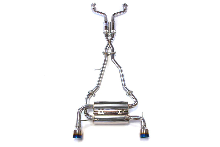 Invidia 02-08 Nissan 350z Gemini Rolled Titanium Tip Cat-back Exhaust - HS02N3ZGID