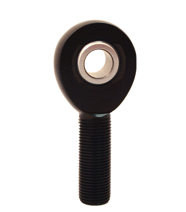 QA1 A Series Endura Rod End - Male/Right Hand - .5in Bore x 5/8-18 - Black Aluminum - AMR8-10BK by QA1 - front view