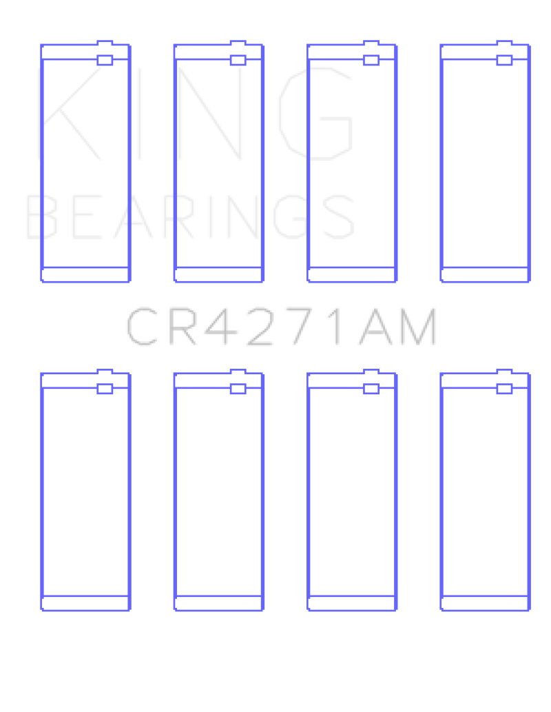 King 1/95-12/09 Chrysler/ 1/02-12/06 Jeep 148CI 2.4L L4 (Size 0.5) Rod Bearing Set - CR4271AM0.5
