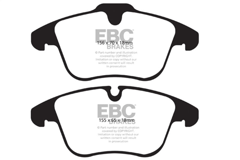 EBC 2016-2018 Volvo S60 2.0L Turbo Greenstuff Front Brake Pads - DP21911