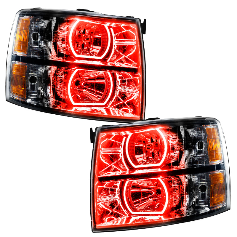 Oracle 07-13 Chevrolet Silverado SMD HL - Black - Square - ColorSHIFT w/ BC1 Controller SEE WARRANTY - 8189-335