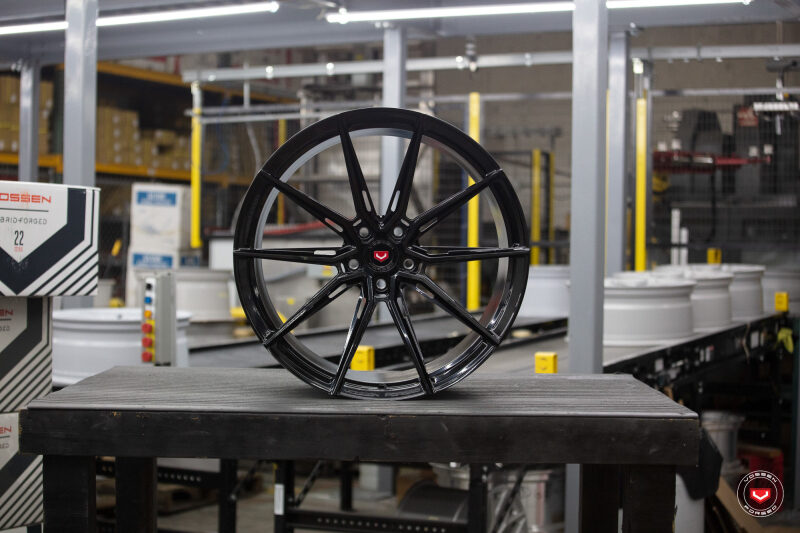 Vossen Forged Evo-2R - 19x8.5 - 5x120 - ET35 - GB - Gloss Black - C8 Stingray Fitment - Front - EVO-2R-9B001