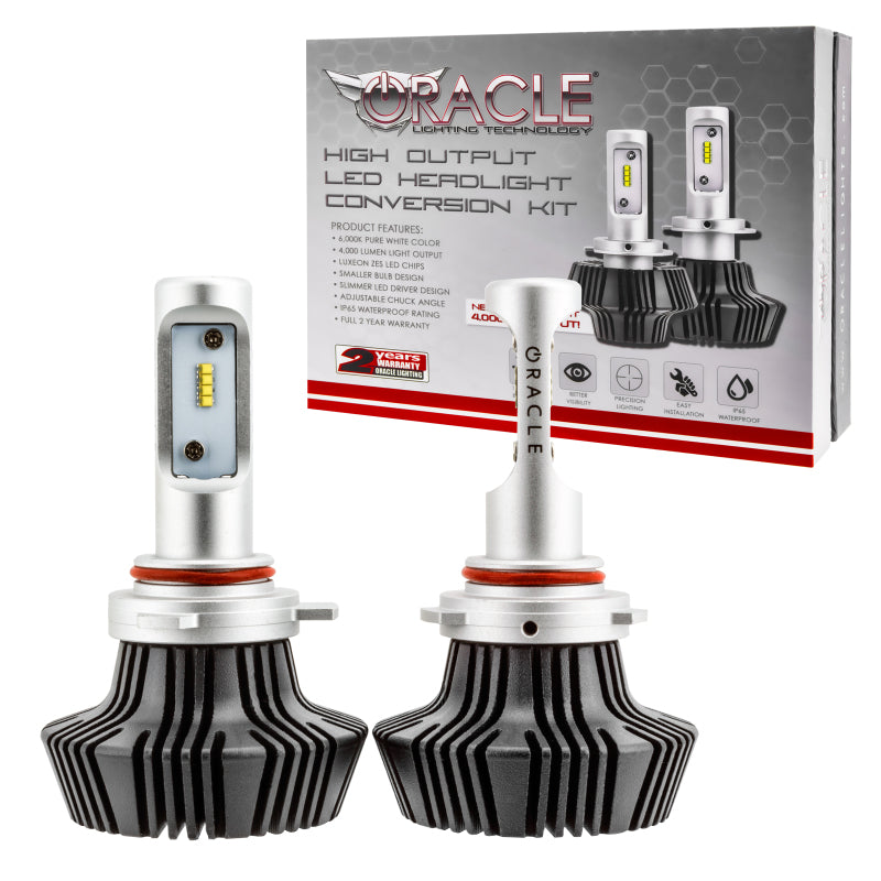 Oracle 9012 4000 Lumen LED Headlight Bulbs (Pair) - 6000K SEE WARRANTY - 5242-001