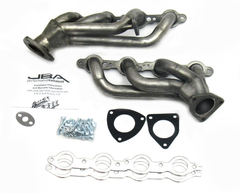JBA 99-02 GM Truck 6.0L LS w/o A.I.R. w/EGR 1-5/8in Primary Raw 409SS Cat4Ward Header - 1850S-1