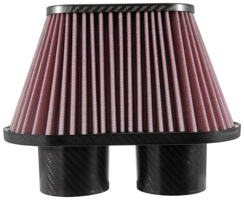 K&amp;N Universal Air Filter - 3in Dual Flange / 10x5.125in Base / 6.375x3.0625in Top / 5.5in Height - RP-6101