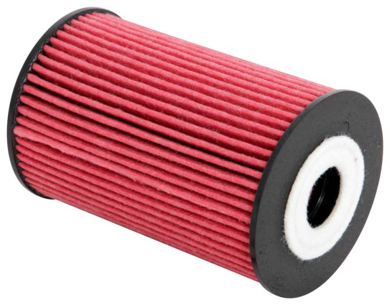K&N Performance Oil Filter for Hyundai/Kia 3.8L V6, 4.6L/5.0L V8 - HP-7029 for 2010-2016 Hyundai Genesis Coupe - angle view