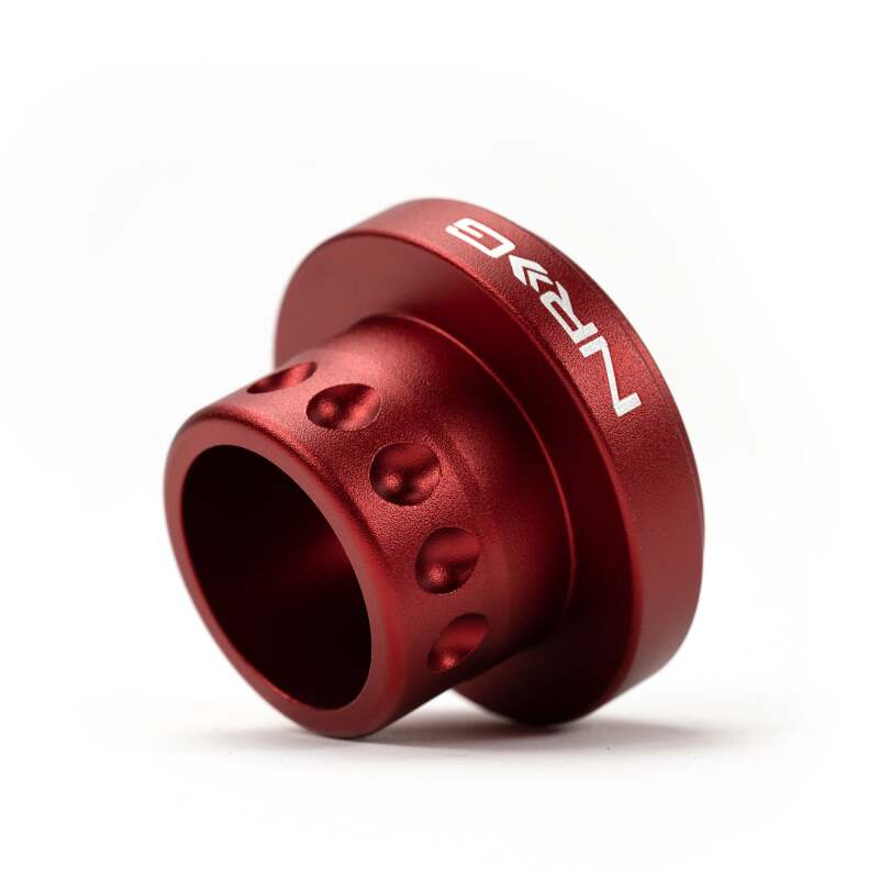 NRG Short Hub Adapter 95-98 BMW M3/Z3 / 91-98 318/325/328 / 95-04 E39 (540) - Matte Red - SRK-RLE36H-RD - close-up view