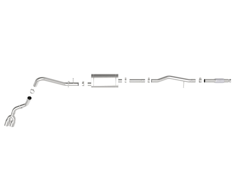 aFe Vulcan Series 3in 304SS Exhaust Cat-Back w/Pol Tip 2019 GM Silverado/Sierra 1500 V6-4.3L/V8-5.3L - 49-34106-P