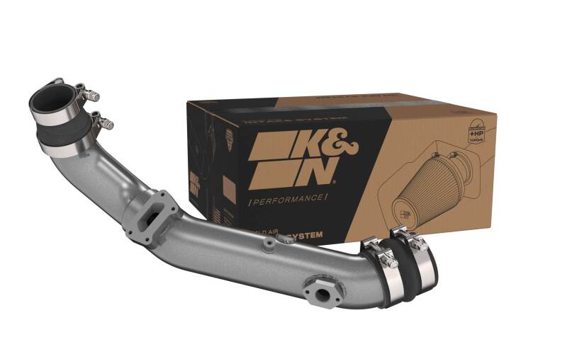 K&amp;N 20-22 Hyundai Veloster N 2.0L L4 Aluminum Charge Pipe Kit - Gunmetal Gray - 77-1019KC