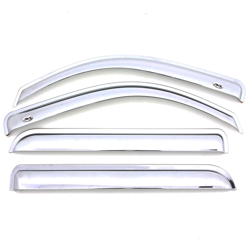 AVS 2019 RAM 1500 Crew Cab Ventvisor Outside Mount Front &amp; Rear Window Deflectors 4pc - Chrome - 684806