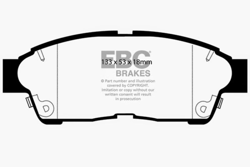 EBC 93-97 Geo Prizm 1.6 Greenstuff Front Brake Pads - DP2964
