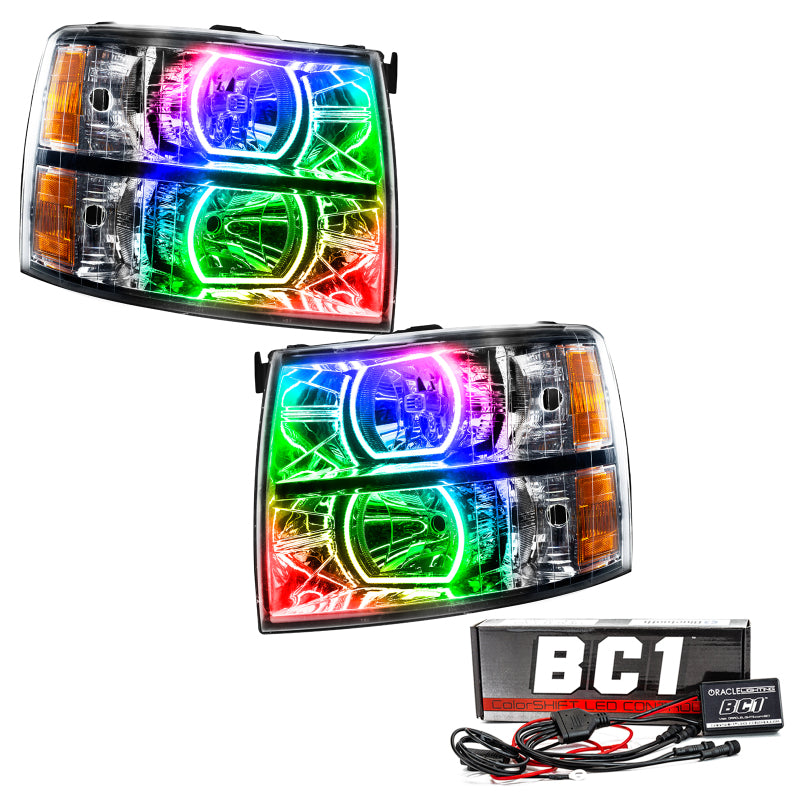Oracle 07-13 Chevrolet Silverado SMD HL - Square - ColorSHIFT w/ BC1 Controller SEE WARRANTY - 8188-335